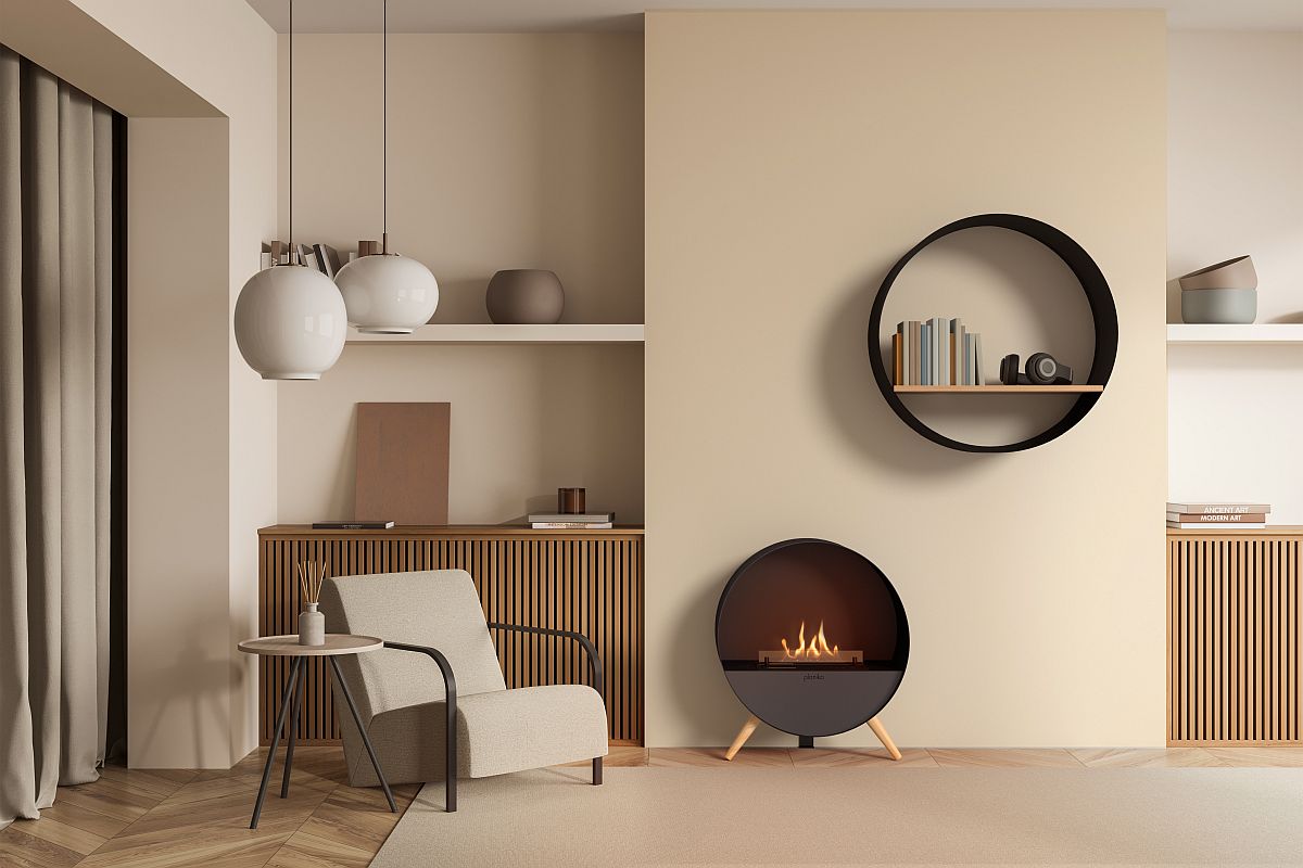 Biotakka Bubble Wall&Floor seinällä vaaleansävyisessä huonetilassa.