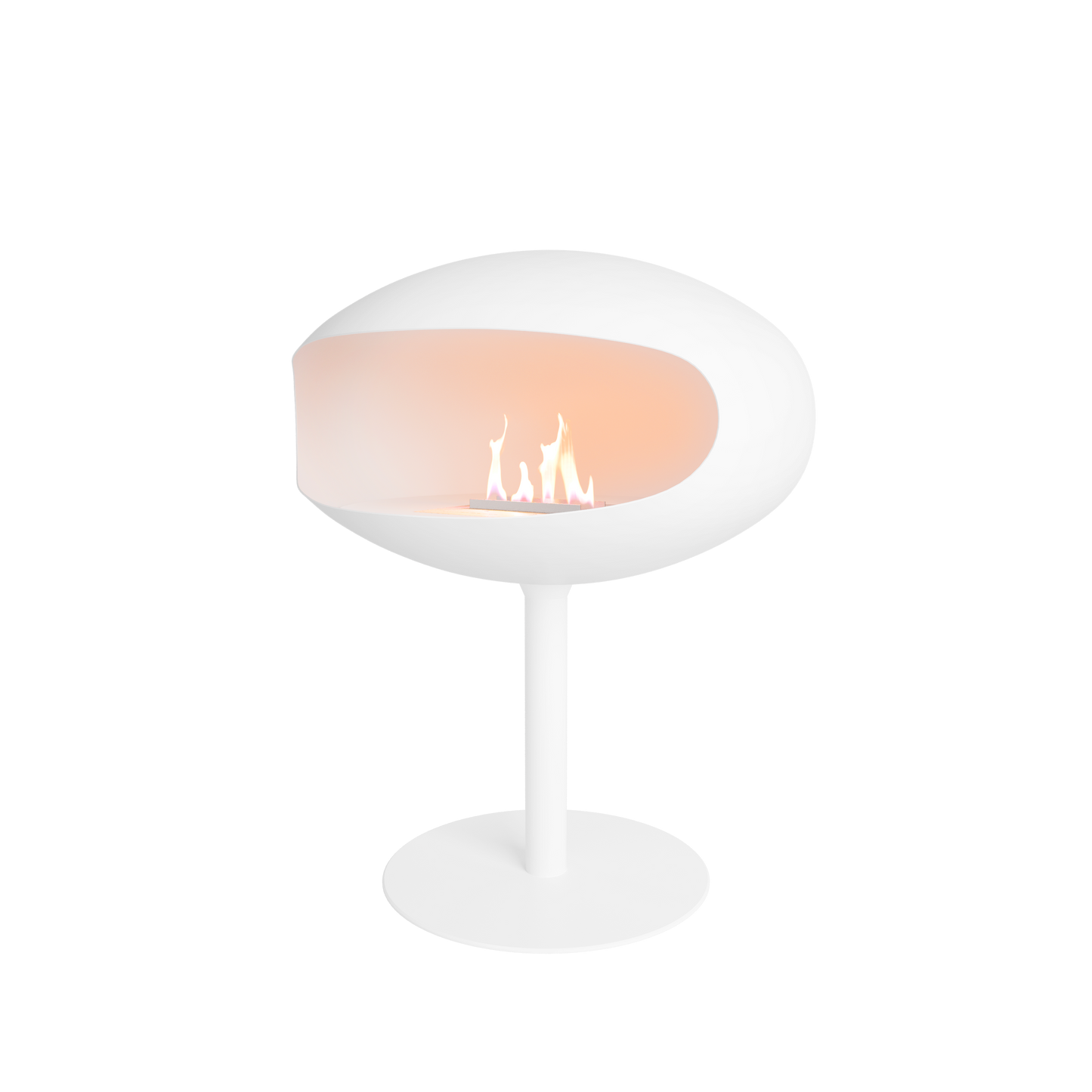 Biofireplace Cocoon Pedestal all white
