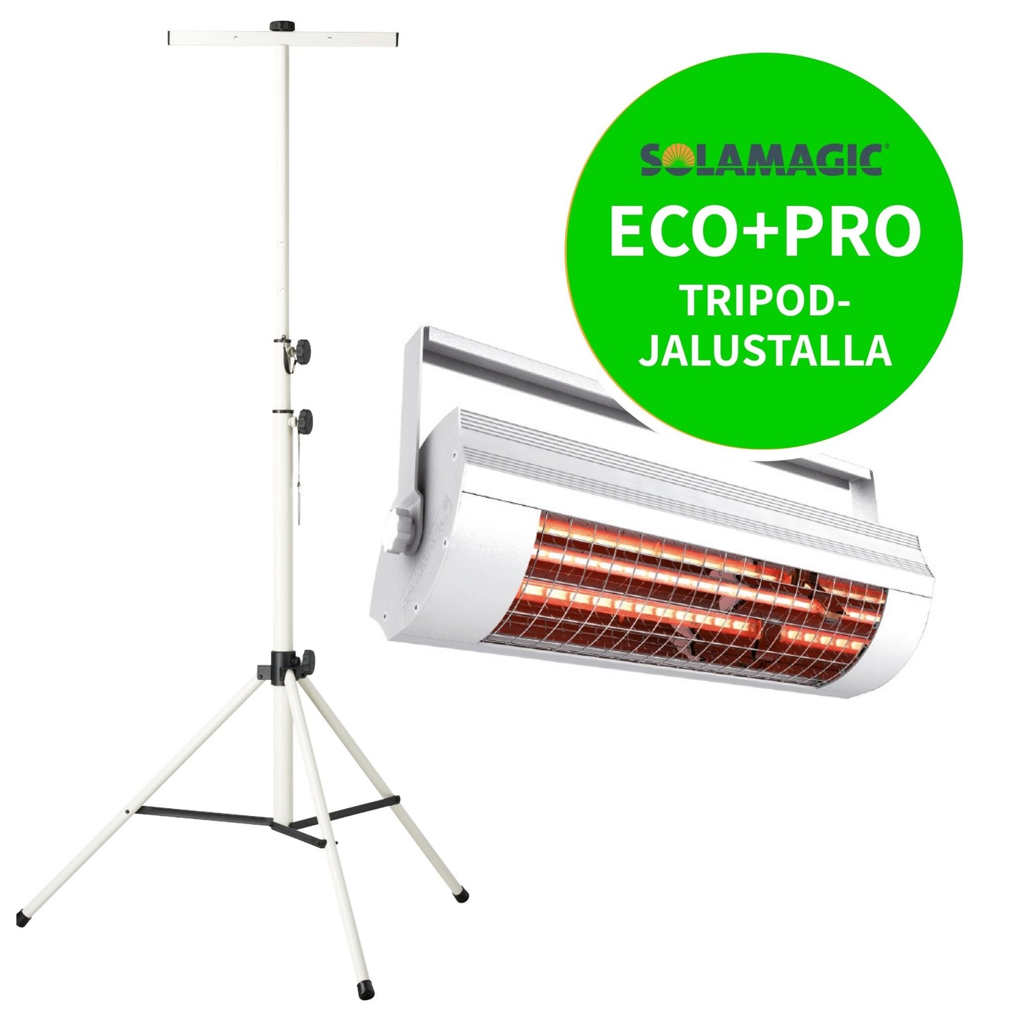 Terassilämmitin Solamagic ECO+PRO 2000 Tripod-jalustalla