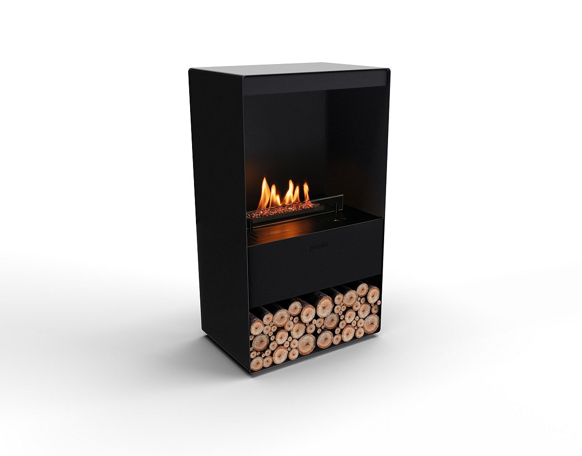 Biotakka Planika Senso Stove elävällä tulella