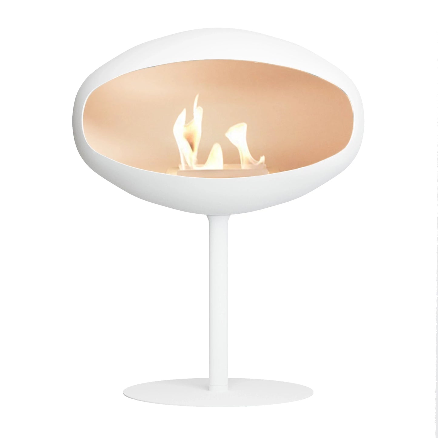 Biofireplace Cocoon Pedestal all white