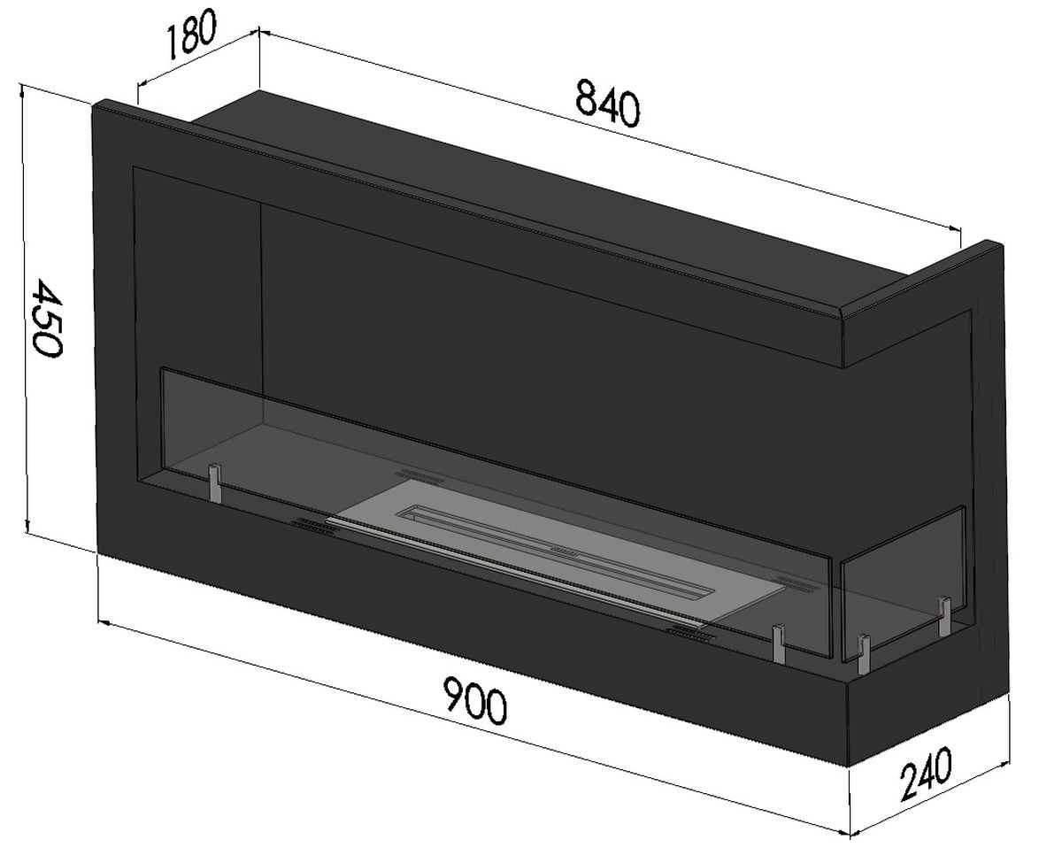 Biotakka SIMPLEfire Corner 900 L/R