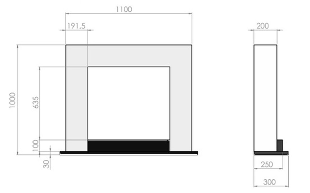Biofireplace Infire Inportal Two