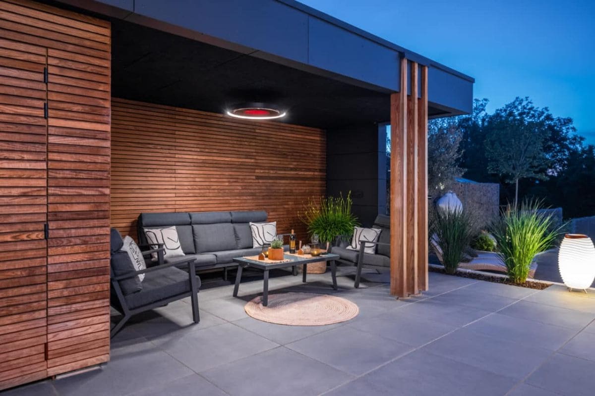 bromic eclipse patio heater at home terrace