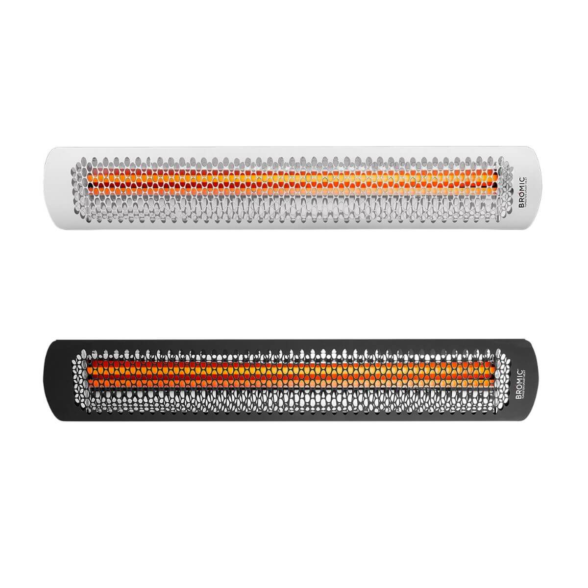 Bromic Tungsten patio heaters in white and black product image