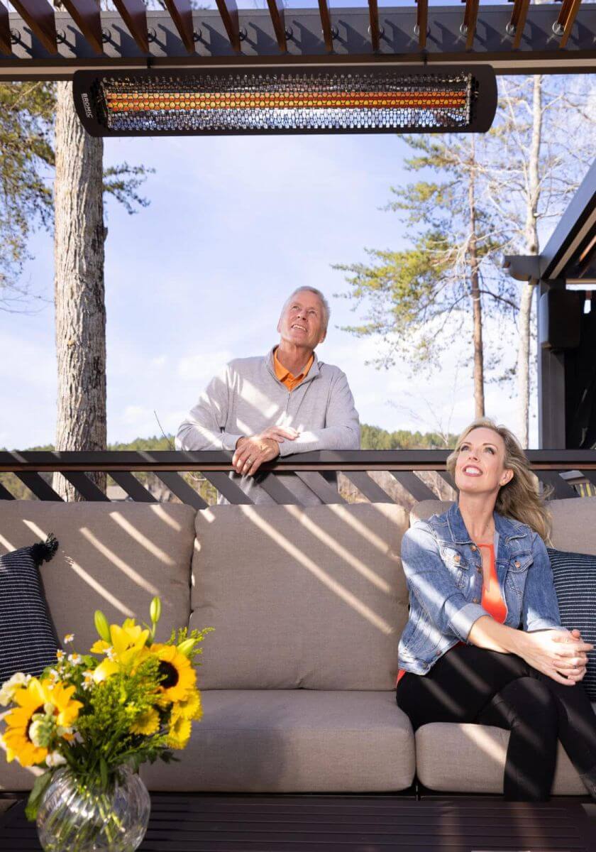 Bromic Tungsten patio heaters creates cozy outdoor areas