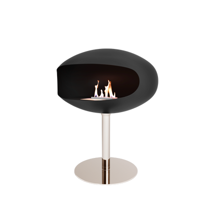 Biofireplace Cocoon Pedestal black with steel base