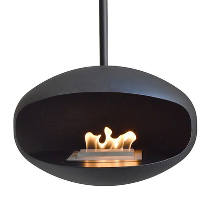 Bioethanol fireplace Cocoon Aeris all-black
