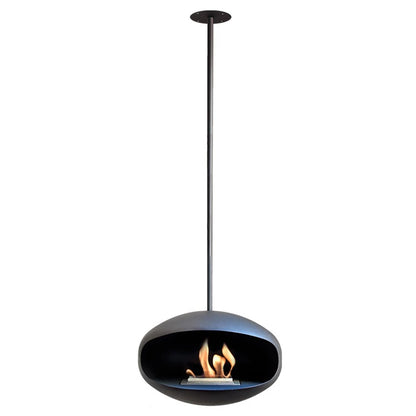 Bioethanol fireplace Cocoon Aeris all-black