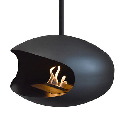 Bioethanol fireplace Cocoon Aeris all-black