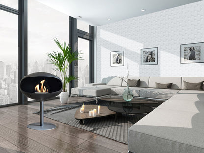 Biofireplace Cocoon Pedestal all black
