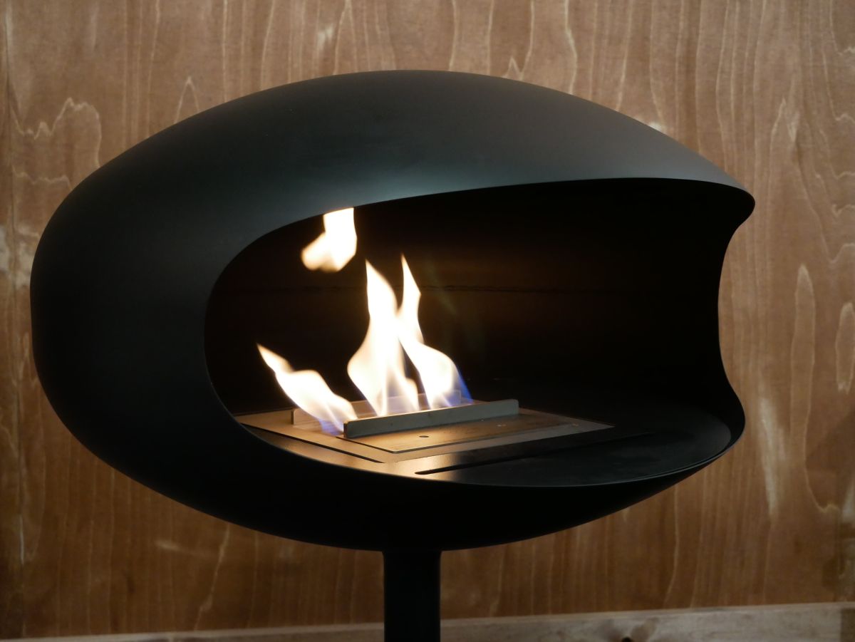 Biofireplace Cocoon Pedestal all black