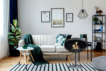 Biofireplace Cocoon Pedestal all black