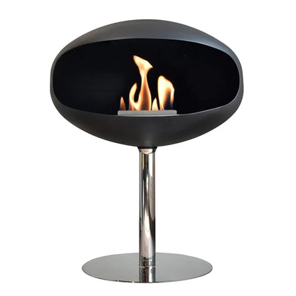 Biofireplace Cocoon Pedestal black with steel base