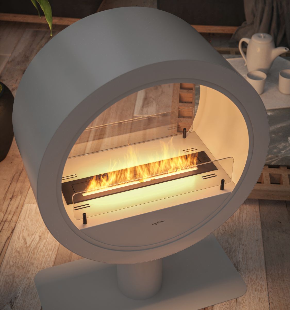 Biofireplace Infire Incircle Stand 2Side