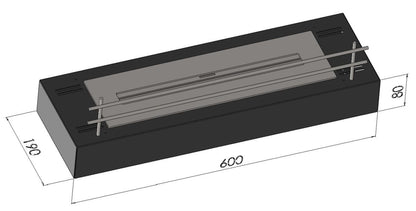 Biotakkainsertti SIMPLEfire Firebox 600