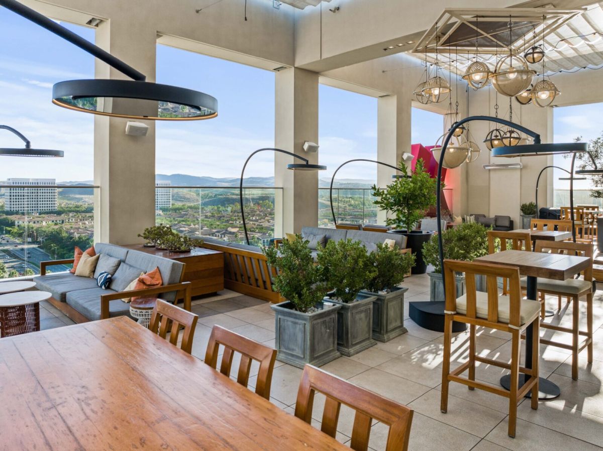 bromic eclipse portable patio heater with nice view